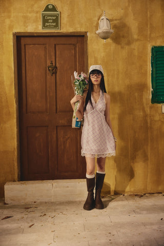 flamingo mini dress